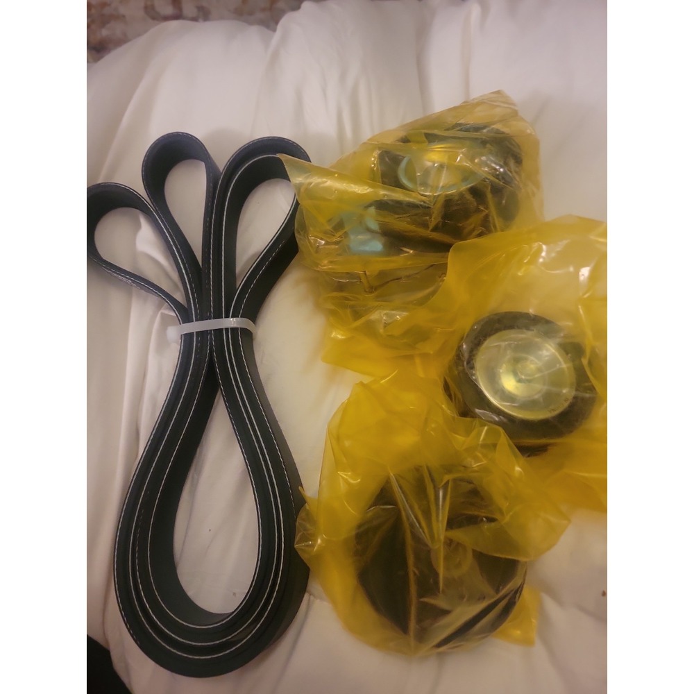 Drive Belt Tensioner & Idler Pulley Serpentine Belt Kit Fit Mercedes-Benz